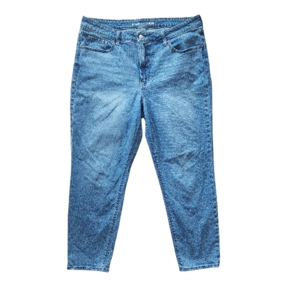 Old Navy Womens Straight Leg Blue Denim Jeans